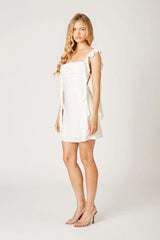 Waterfall Ruffle Mini Dress
