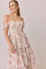 Luxe Chiffon Floral Print Dress | Made To Order