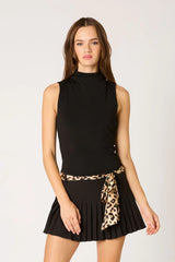 Mock Neck Knit Top