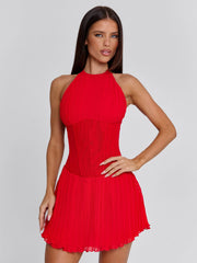 Vyorix CALLA MINI DRESS RED