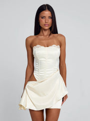 Vyorix MALOLO MINI DRESS IVORY