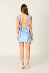 Waterfall Ruffle Mini Dress