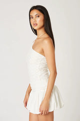 Lace One Shoulder Top