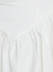Esatora Halter Flare Mini Dress White