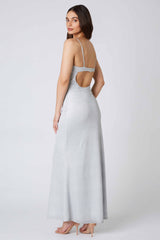Glittery Corset Maxi Dress
