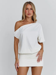 Vyorix NAYLA MINI DRESS WHITE