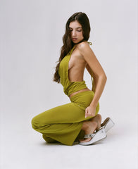 THE LIZA PANT IN GREEN