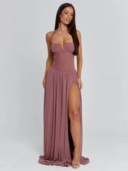 Vyorix DEE MAXI DRESS MAUVE