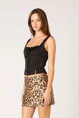 Satin Bustier Top