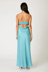 Strapless Cowl Gown