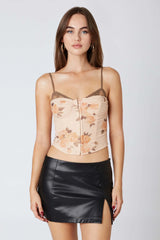 Floral Printed Corset