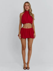 Vyorix ANAHI MINI SKIRT RED