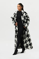 Boucle Houndstooth Coat