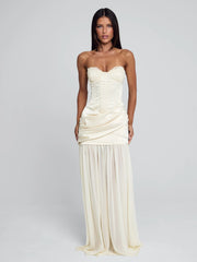 Vyorix ROWNA MAXI DRESS IVORY