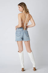 Feather Halter Top