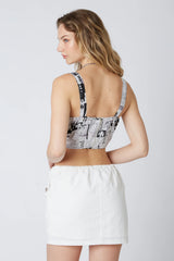 Newspaper Corset Top