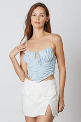 Ruffled Corset Top