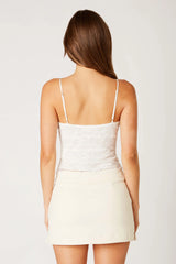 Mid Waist Mini Skirt
