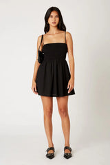 Open Back Smocked Dress