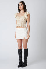 Smocked Ruffle Top