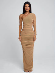 Vyorix REVA MAXI DRESS TAN