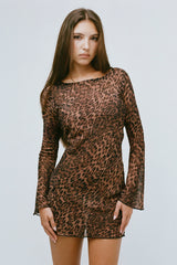 THE BRITAIN DRESS IN LEOPARD