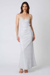Glittery Corset Maxi Dress