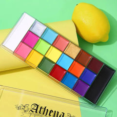 UCANBE Halloween Face Paint Palette – 20 Color Professional Body & Face Paint Makeup Kit for Costume, Cosplay & SFX