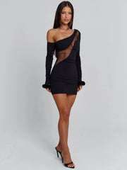 Vyorix ISOLDE MINI DRESS BLACK