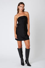 Strapless Bias Mini Dress