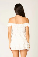 Off-The-Shoulder Smocked Top