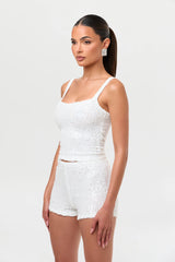 Sequined Hot Pants