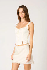 Satin Bustier Top
