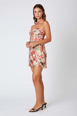 Floral Sweetheart Mini Dress