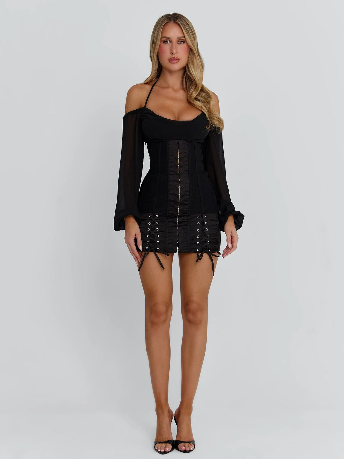 Vyorix DORELLE MINI DRESS BLACK