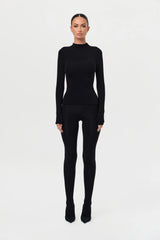 Naked Mock Neck Top