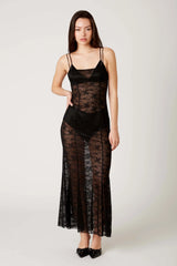 Lace Sheer Maxi Dress