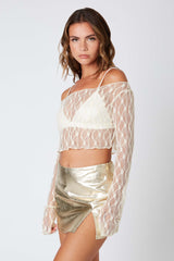 Floral Lace Cropped Top