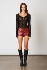 Vegan Leather Hot Pant