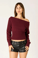 Off-Shoulder Sweater Top