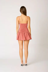 Gingham Cut Out Mini Dress