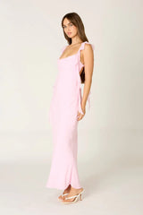 Waterfall Ruffle Maxi Dress