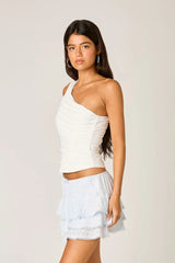 Eyelet Ruffle Skirt