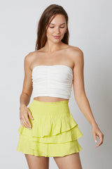 Asymmetrical Ruffle Skort