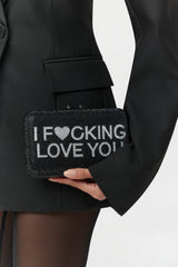 IFLY Rhinestone Clutch