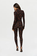 Naked Print Stirrup Jumpsuit