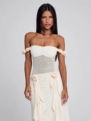 Vyorix MARCELINE MAXI DRESS BEIGE