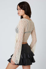 Lace Wrap Top