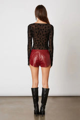 Vegan Leather Hot Pant