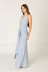 Jersey Halter Maxi Dress